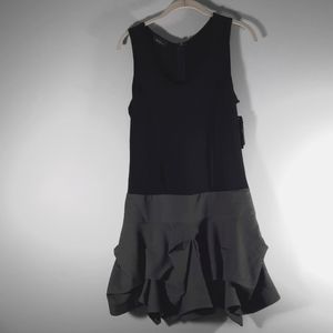 NWT BCX Black and gray pin striped  dress SZ 9